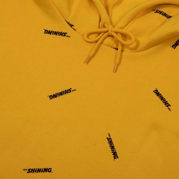 DUMBGOOD x THE SHINING Repeat Logo Yellow Pullover Hoodie Kubrick Collection - Picture 11 of 13